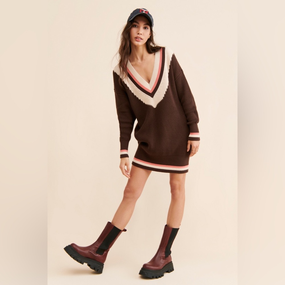Women’s 525 America V-Neck Sweater Dress From Anthropologie!!🔥🔥🔥 - Picture 4 of 16